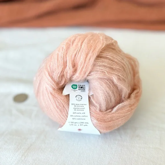 bundle of laines du nord cashsilk cotton degradé – blush pink gradient yarn 150g - Picture 3 of 6